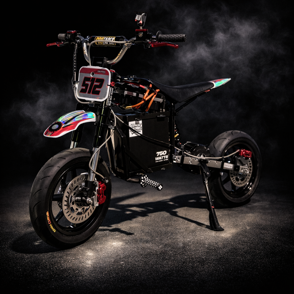 modified razor SX 500 96 Volt electric pit bike - Voltron Watts 
