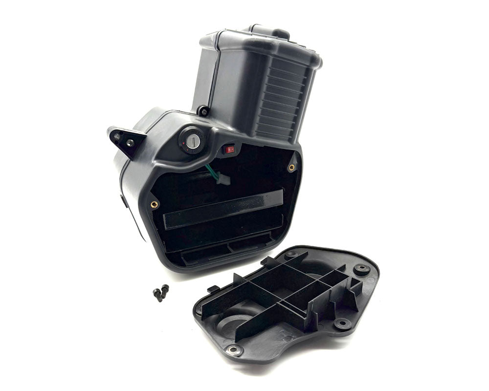 Battery Box, Includes battery tray and strap, key switch, charger port and hi/low switch (Part #10058) Fits TT250, TT350R, TT750R