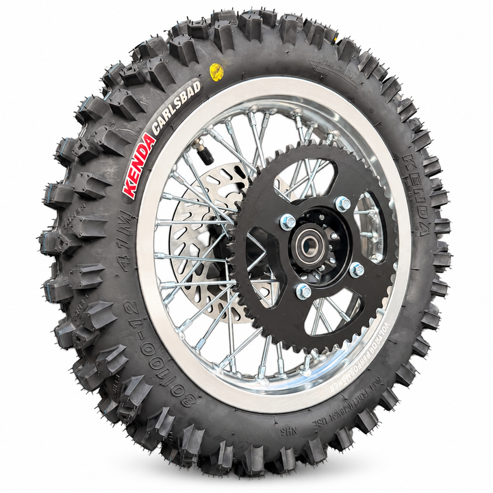 12/14" Dirt Wheel Set for Tuttio, Valtinsu EM5, Valtinsu & Electric Pit Bikes | Kenda Carlsbad Tires Included