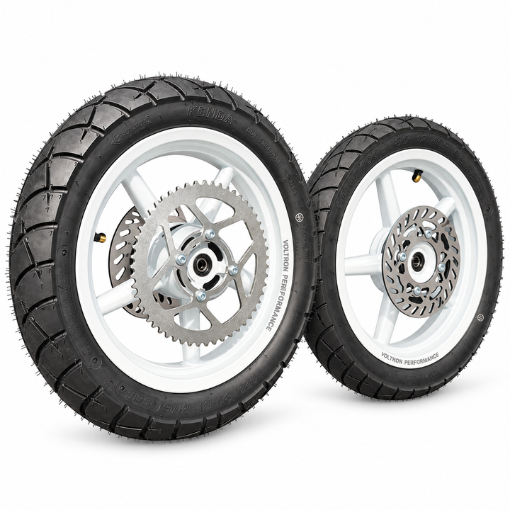 the watts shop white super moto mags 14"