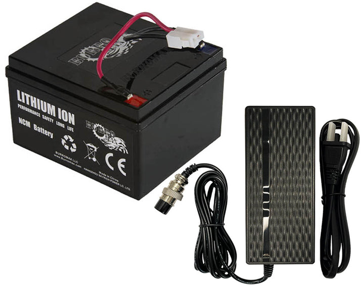 Battery and Charger Kit, 24v 11.6ah 30a, Lithium Ion Battery (Part #19999) Fits TT250, TT350R