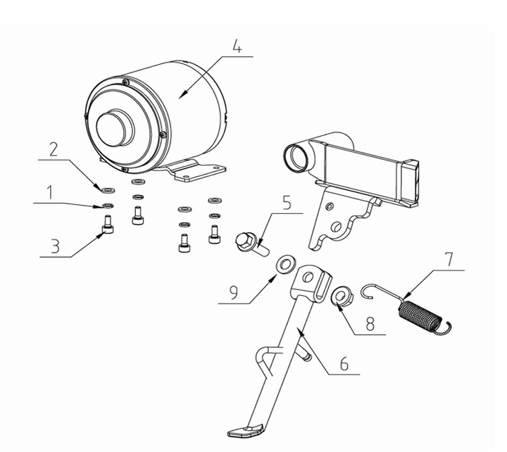 Motor, 24v 350w BDC (Part #19014) Fits TT350R Use 19040 500w motor for Upgrade