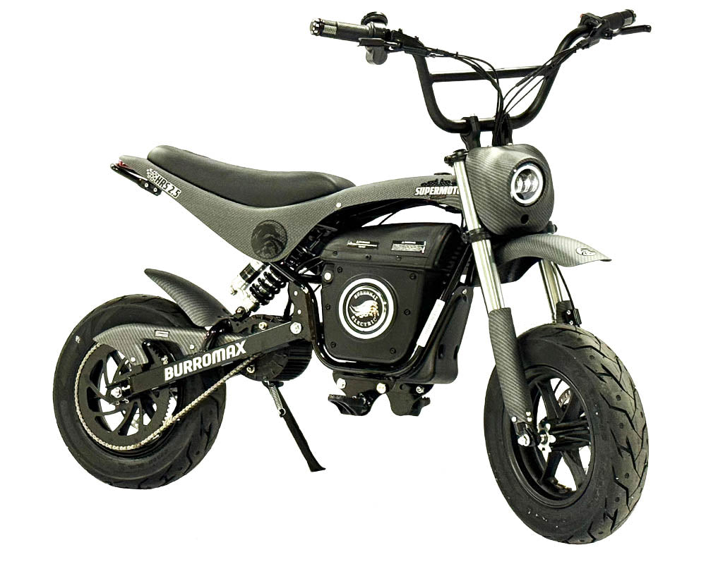 Electric Pit Bike, HRS Model, 3.5kw Rated, 6kw Peak, 52V Lithium Ion Powered (Color: HRS Black)