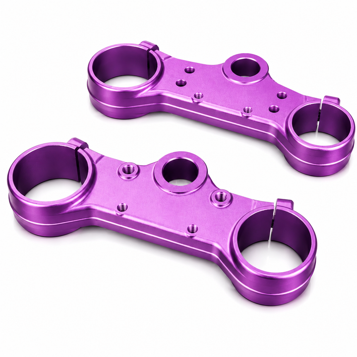 ETM RTR ANODIZED TRIPLE CLAMPS.