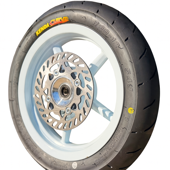 Tuttio Soleil / Valtinsu EM-5 / Yozma / Heybike Super Moto Mags With Kenda 12" Tires (White)