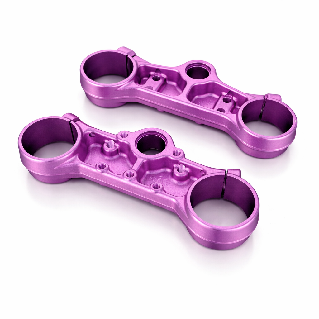 ETM RTR ANODIZED TRIPLE CLAMPS.