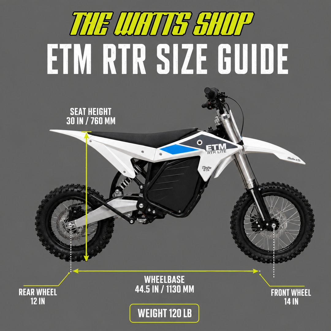 ETM RTR Sport Electric Dirt Bike | 55+ MPH 8,000W | 2026 | Pick Your Color