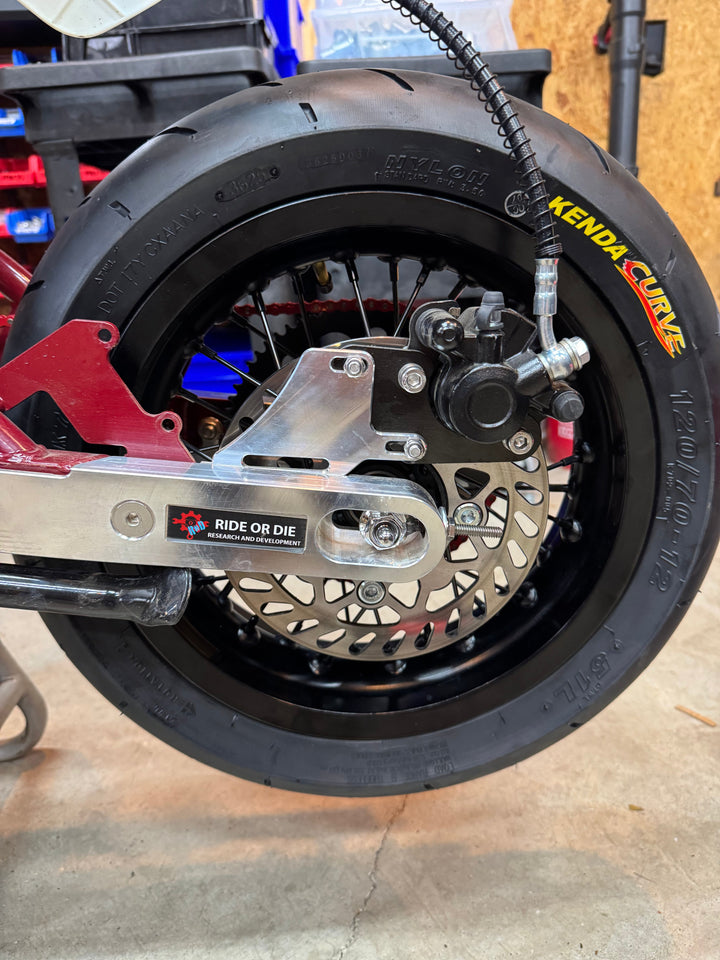 Modified Razor MX or SX 12" Supermoto Wheel Kit