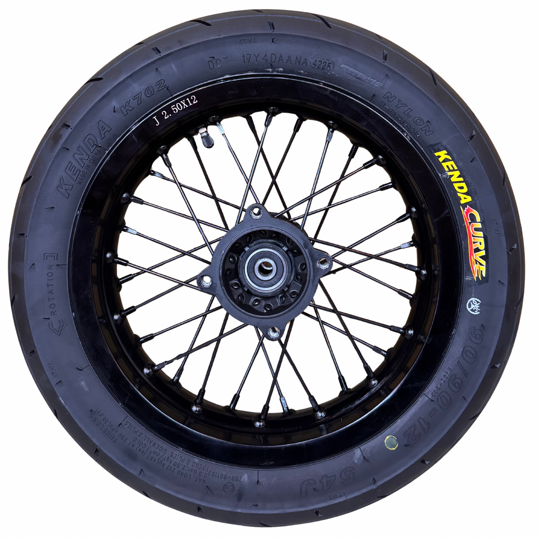 Modified Razor MX or SX 12" Supermoto Wheel Kit