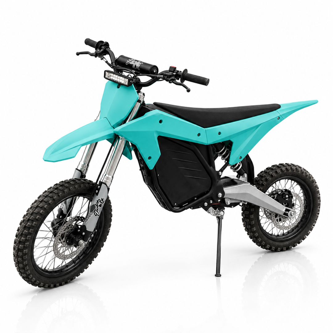 Mint Green Electro & Co. ETM RTR Lite Electric Dirt Bike - 5000w 45mph
