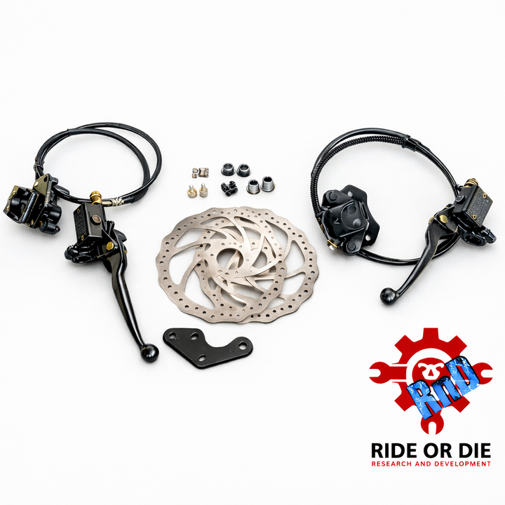 Brake Razorblade Modified Razor Front and Rear Hydraulic Brake Kit โ Voltron Watts