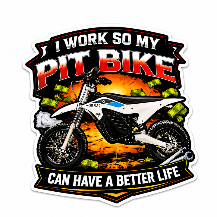 E&C RTR Pit Bike Sticker