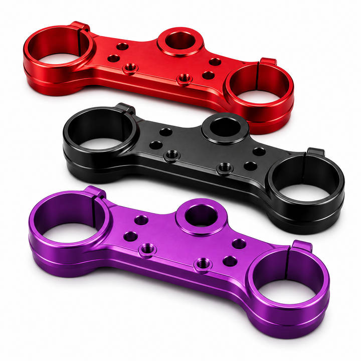 E&C ETM RTR ANODIZED TRIPLE CLAMPS