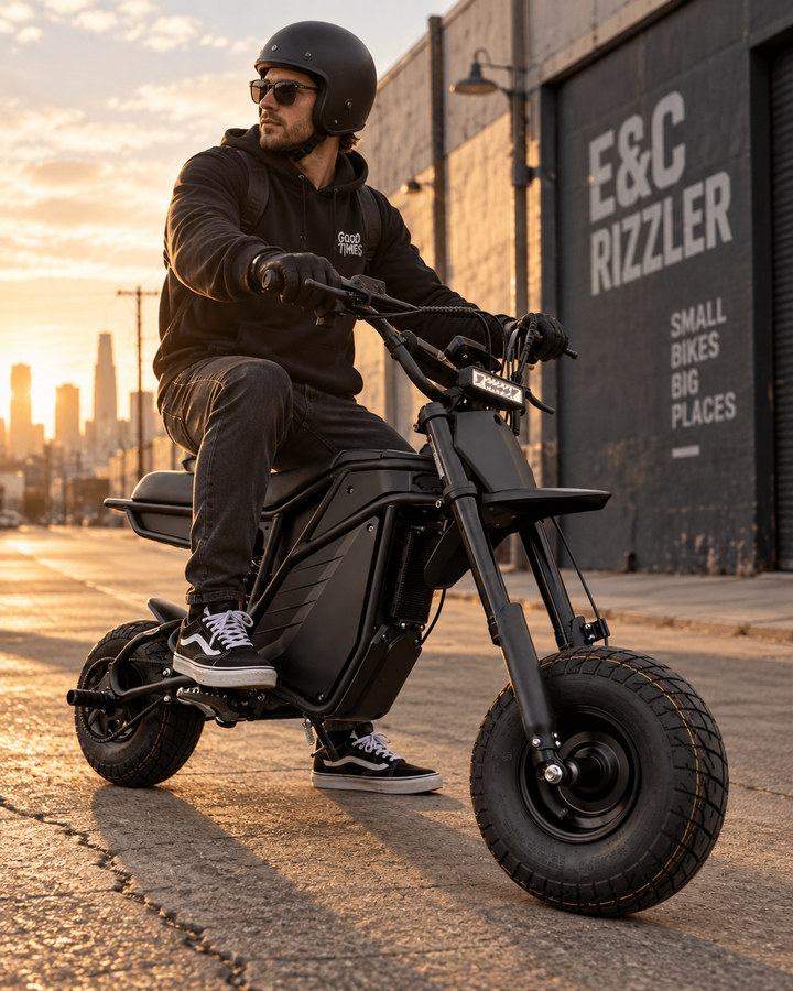 Rizzler Sport 72V Electric Mini Bike | 8,000W 60MPH Stunt Bike – Electro & Company