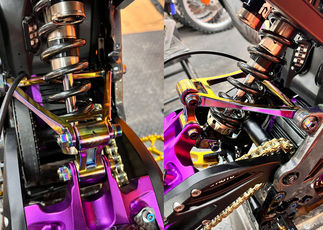 Heavy Hitter Titanium Surron 1.5" Linkage Upgrade