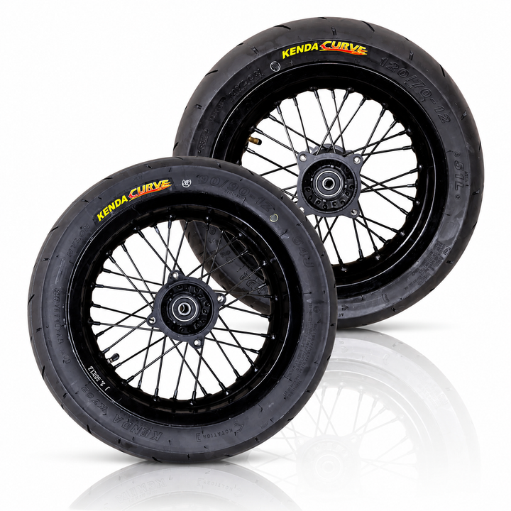 Modified Razor MX or SX 12" Supermoto Wheel Kit