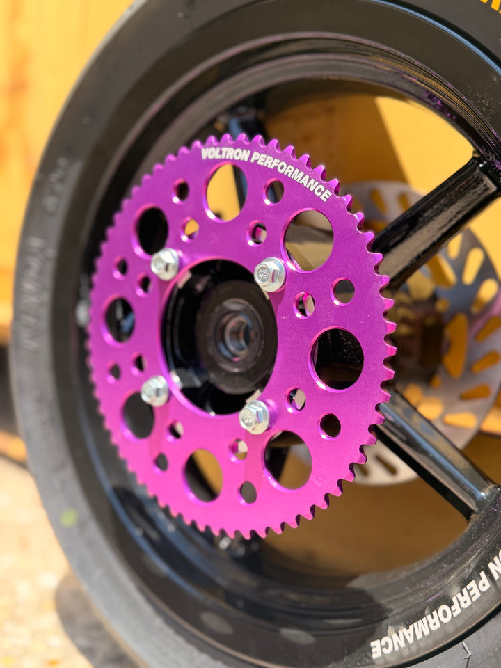 35H 62 tooth Electric Pit Bike Sprocket - Lightweight Aluminum - Multiple Colors