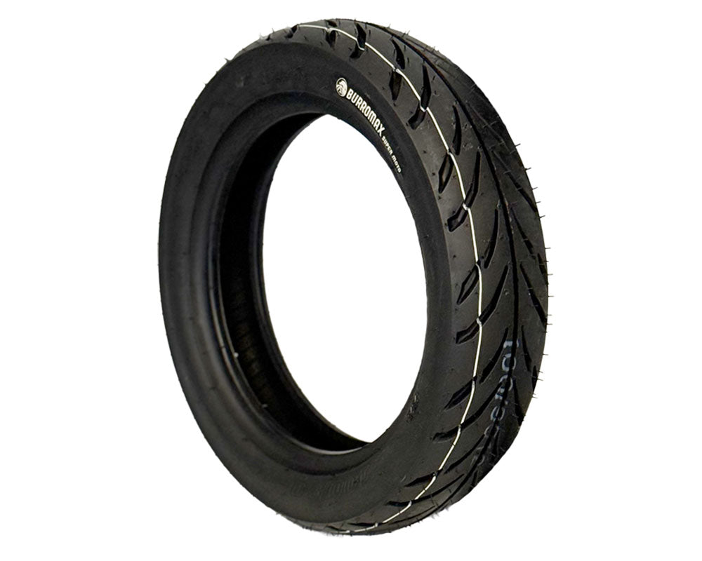 Tire with Inner Tube, 100/90-12 Burromax Supermoto Tire (part #10084) Fits 12×2.5 Wheels product photo