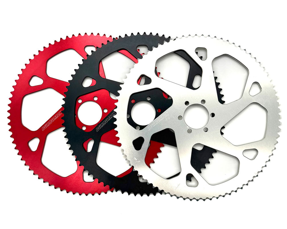 Sprocket, 80T 7075 Aluminum #35 Chain, 48mm Bc- 37.1mm Id, Red Anodized (part #10264) Fits Tt1600r, Hrh, Hrs, Xra,…
