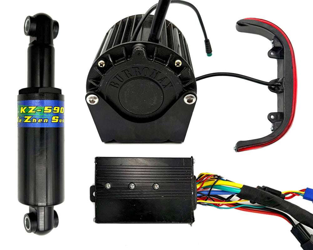 Performance Upgrade Kit, 750W Rated 2kw Peak Brushless Motor, 45A Controller, Rear Shock, Direct Fit (part #1… (1)