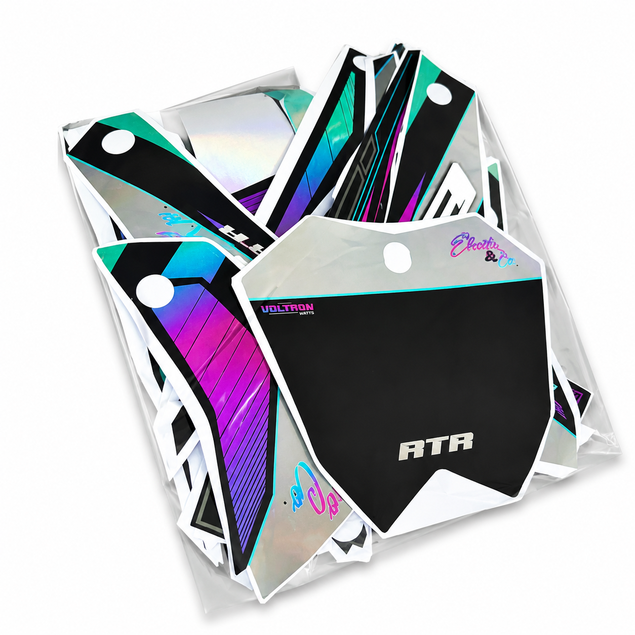 ETM RTR Holographic Graphics Kits – 72V and 60V product photo