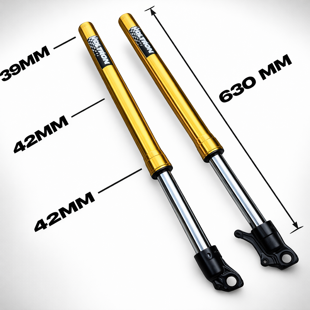 630MM Tuttio Soleil / Pro Spec / MotoTec / Valtinsu / Hybike Electric Dirt Bike Forks view 5